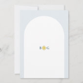 Watercolor Amalfi Coast Arch Italy Lemons Wedding 招待状 (裏面)