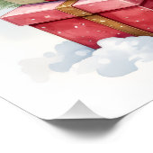 Watercolor American Staffordshire Terrier Rustic ポスター (コーナー)