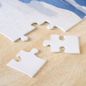 Watercolor American Water Spaniel Frozen Pond ジグソーパズル (側面)