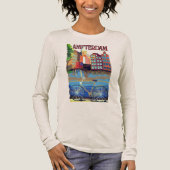 Watercolor Amsterdam Netherlands Tee トライブレンドＴシャツ (正面)