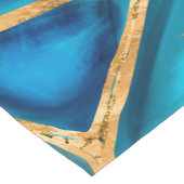 Watercolor and gold cells - ocean ショートテーブルランナー (コーナー)