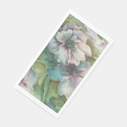 Watercolor Anemone Floral • Elegant Table Decor