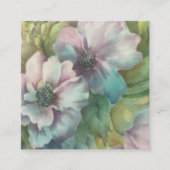 Watercolor Anemones  Floral  Postcard エンクロージャーカード (正面)