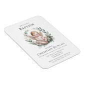 Watercolor Angel Wings Baptism Invite マグネット (右側)