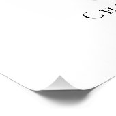 Watercolor Angel Wings Baptism Welcome Sign ポスター (コーナー)