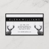 Watercolor Animal Deer 名刺 (裏面)