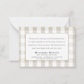 Watercolor Animals Pet Sitter Dog Walker Thank You ノートカード (裏面)