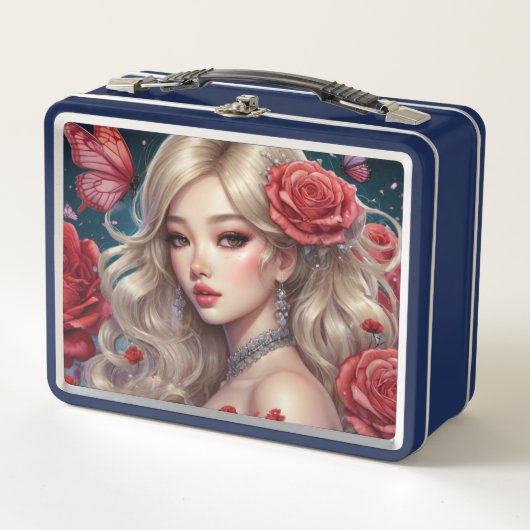 Watercolor Anime Metal Lunchbox メタルランチボックス (正面)
