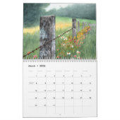 Watercolor art wall calendar: nature landscapes カレンダー (3月 2026)