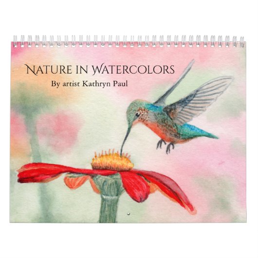 Watercolor art wall calendar: nature landscapes カレンダー (カバー)
