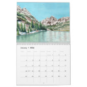 Watercolor art wall calendar: nature landscapes カレンダー (1月 2026)