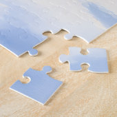 Watercolor Australian Cattle Dog Rustic Garland ジグソーパズル (側面)