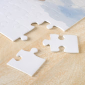 Watercolor Australian Kelpie Countryside Gate ジグソーパズル (側面)