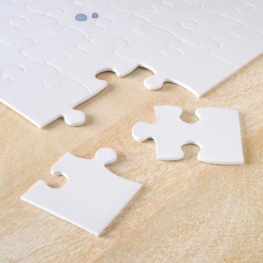 Watercolor Australian Stumpy Tail Cattle Dog ジグソーパズル (側面)