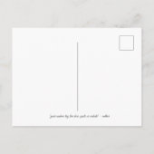 Watercolor Author Postcard, Botanical Floral Fern  ポストカード (裏面)