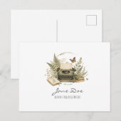 Watercolor Author Postcard, Botanical Floral Fern  ポストカード (正面/裏面)