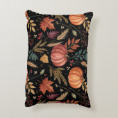 Watercolor Autumn Harvest Pattern アクセントクッション (裏面(縦))