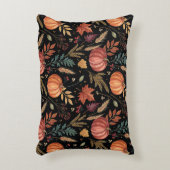 Watercolor Autumn Harvest Pattern アクセントクッション (正面(垂直))