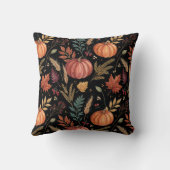Watercolor Autumn Harvest Pattern クッション (裏面)