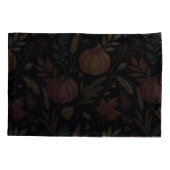 Watercolor Autumn Harvest Pattern 枕カバー (裏面)