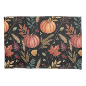 Watercolor Autumn Harvest Pattern 枕カバー (正面)