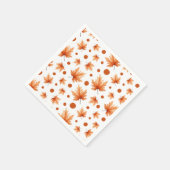 Watercolor Autumn Leaves Fall Foliage Thanksgiving スタンダードカクテルナプキン (角)