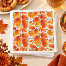 Watercolor Autumn Leaves – Vibrant Fall Foliage
