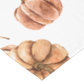 Watercolor Autumn Pattern in Soft Orange Tones テーブルクロス (アングル)