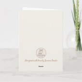  Watercolor Autumn Rocking Chair カード (裏面)