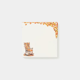 Watercolor Autumn Rocking Chair ポストイット