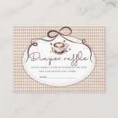  Watercolor baby is brewing coffee baby shower dia 名刺 (正面)