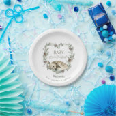  Watercolor Baby it is cold outside baby shower ペーパープレート (パーティー)