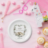  Watercolor Baby it is cold outside baby shower ペーパープレート (パーティー)