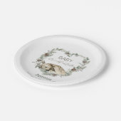  Watercolor Baby it is cold outside baby shower ペーパープレート (アングル)