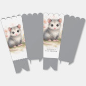 Watercolor Baby Possum Baby Shower  フェイバーボックス (見開き)