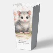 Watercolor Baby Possum Baby Shower  フェイバーボックス (正面)