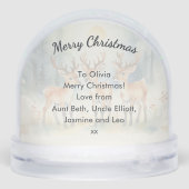 Watercolor Baby Reindeer Personalized Christmas (裏面)