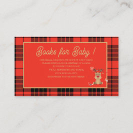 Watercolor baby shower books fo Enclosure Card エンクロージャーカード