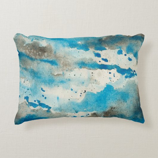 Watercolor background design アクセントクッション (正面)
