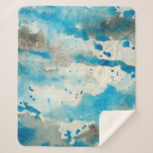Watercolor background design シェルパブランケット (正面)
