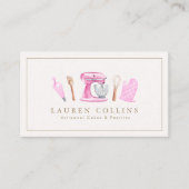Watercolor Baking Professional Business Card 名刺 (正面)