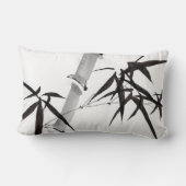 Watercolor bamboo art ランバークッション (裏面)