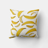 Watercolor bananas - yellow クッション (裏面)