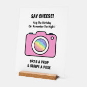 Watercolor Bath Bomb Photo Selfie Acrylic Sign アクリルサイン (傾斜)