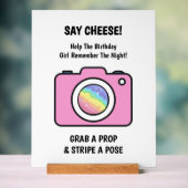 Watercolor Bath Bomb Photo Selfie Acrylic Sign アクリルサイン (ニュートラル)