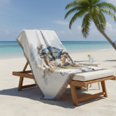 Watercolor Beach Crab スローブランケット