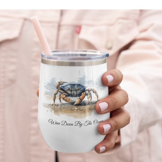 Watercolor Beach Crab, custom