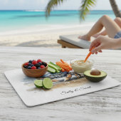 Watercolor Beach Crab, custom カッティングボード