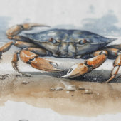 Watercolor Beach Crab, custom カッティングボード