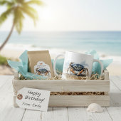 Watercolor Beach Crab, custom コーヒーマグカップ
